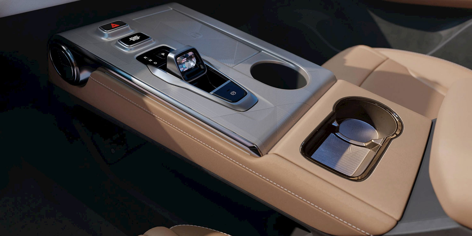Console central do GAC GS4 Hybrid